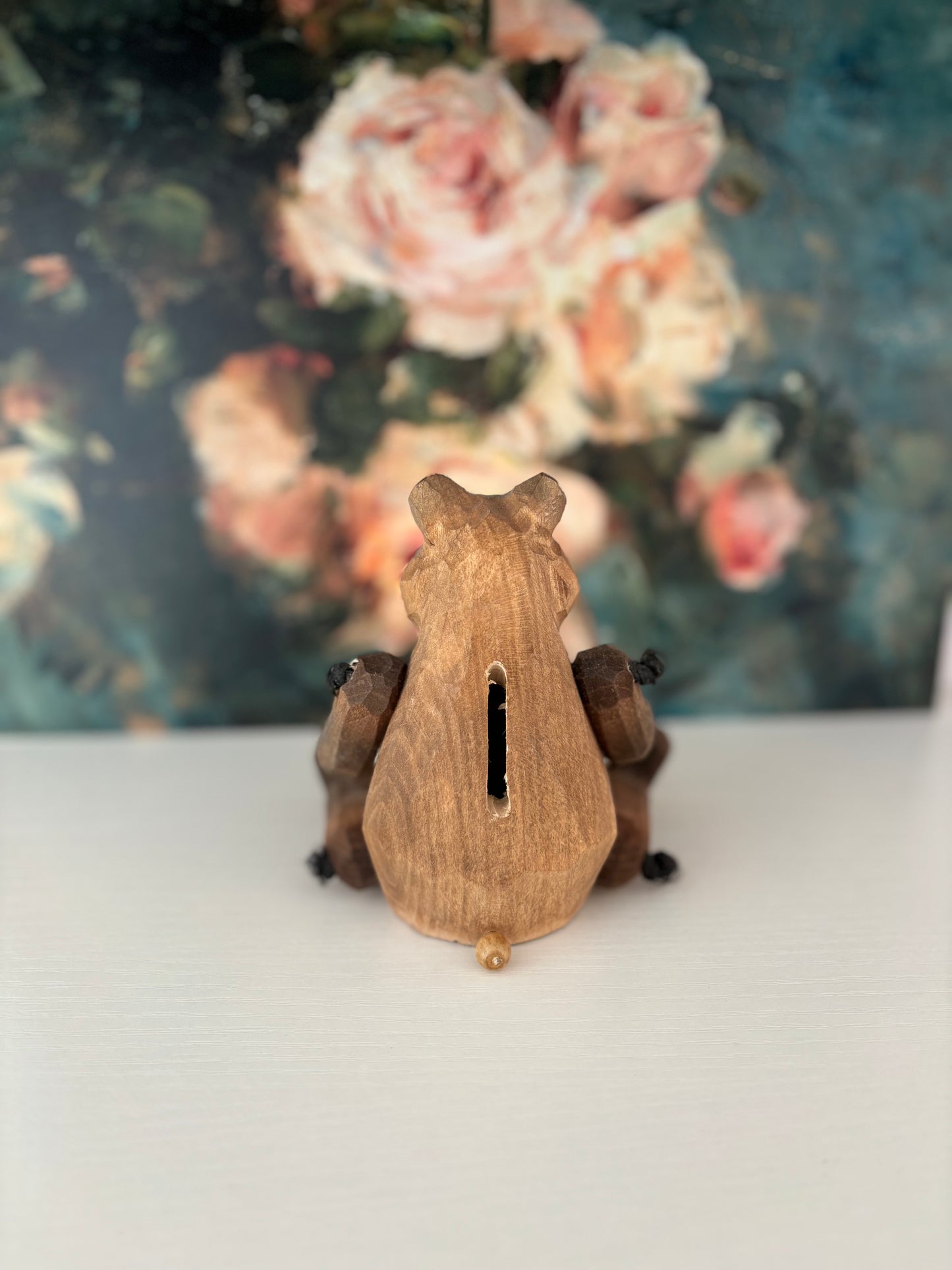 Wooden Bear Piggy Bank