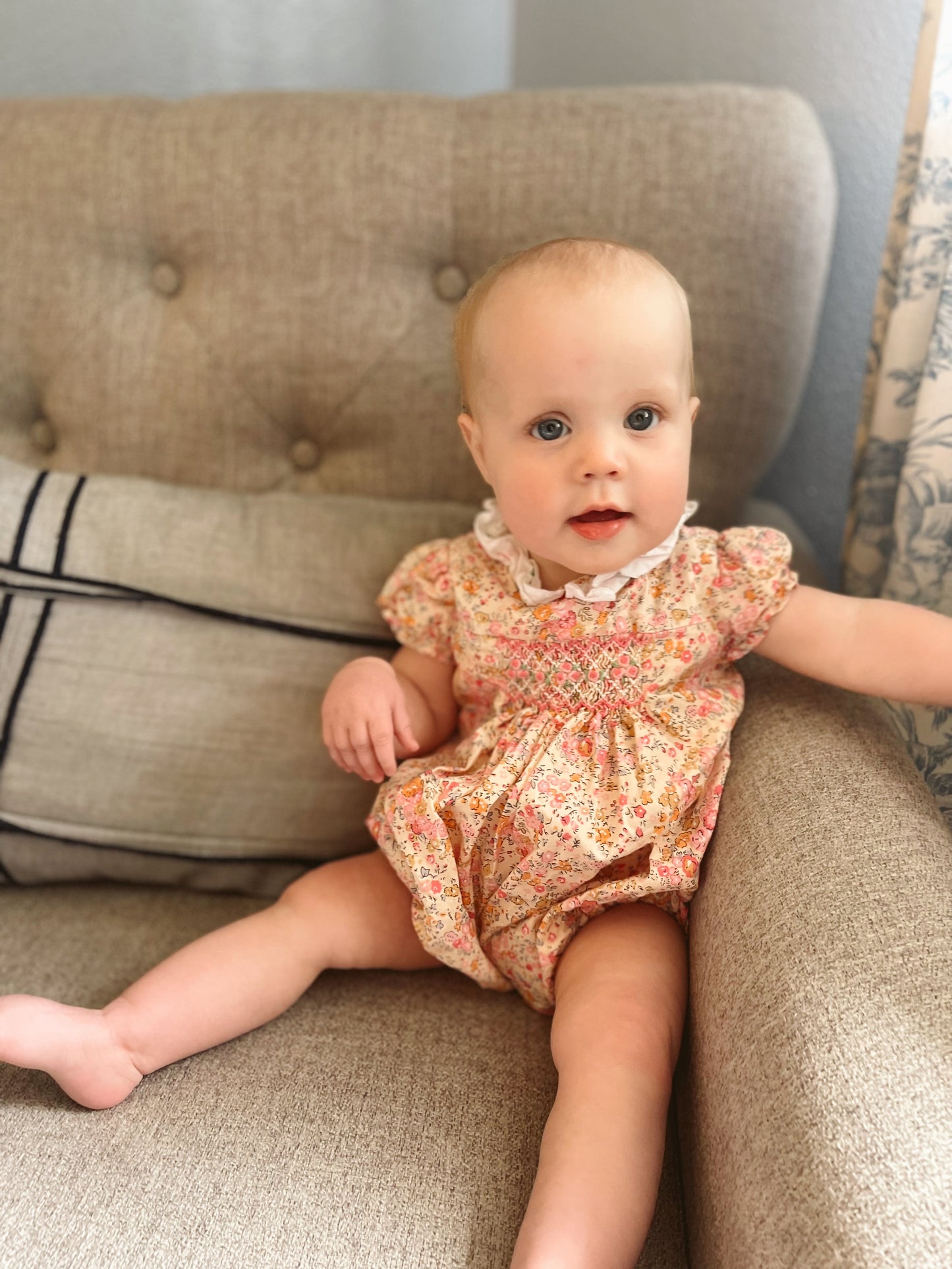 Floral Smocked Romper