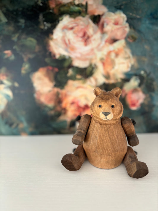 Wooden Bear Piggy Bank