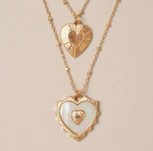 You Have My Heart Necklace - Blue