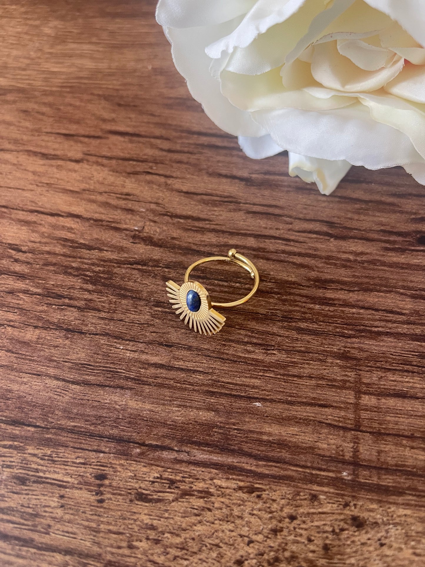 Blue Fan Ring