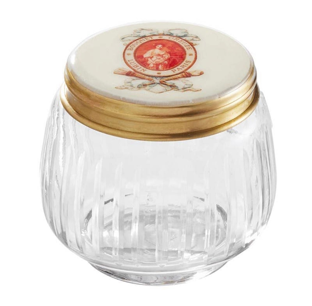 47th & Main Decorative Storage Glass Jar with Lid, Medium, Clear