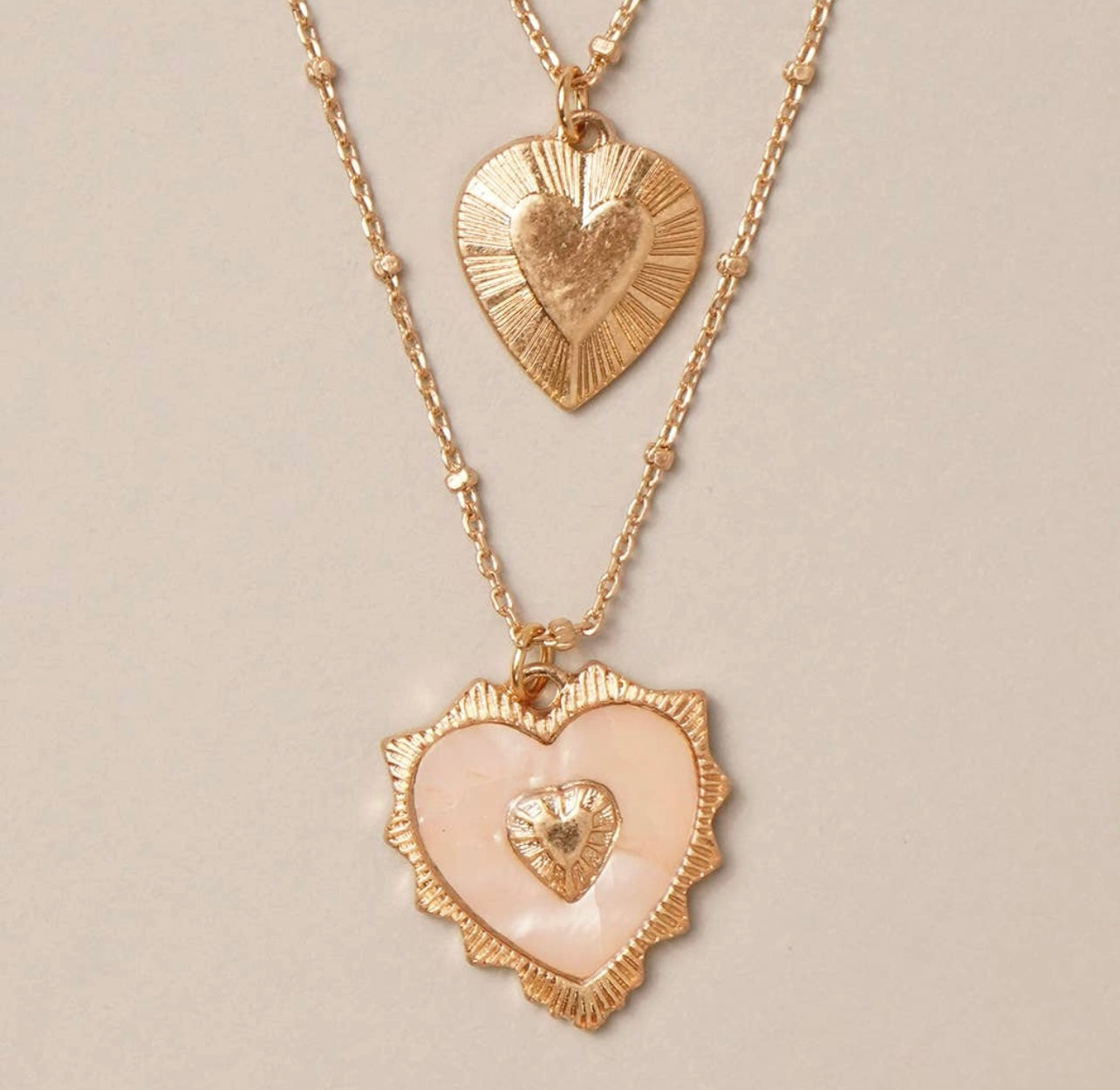 You Have My Heart Necklace - Pink