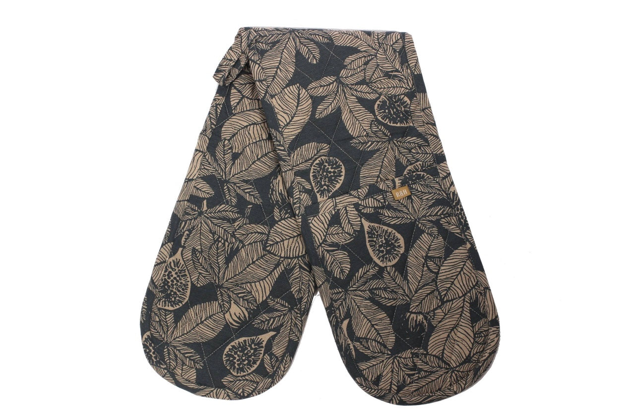 Fig Tree Double Oven Glove - Dark Blue