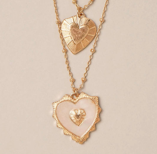 You Have My Heart Necklace - Ivory